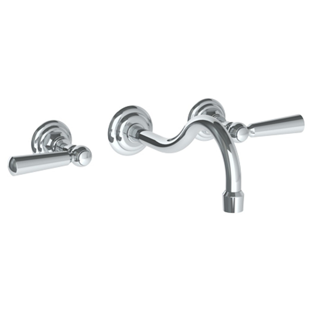 WATERMARK 321-2.2L STRATFORD THREE HOLES WALL MOUNT BATHROOM FAUCET WITH 10 7/8 INCH SPOUT REACH