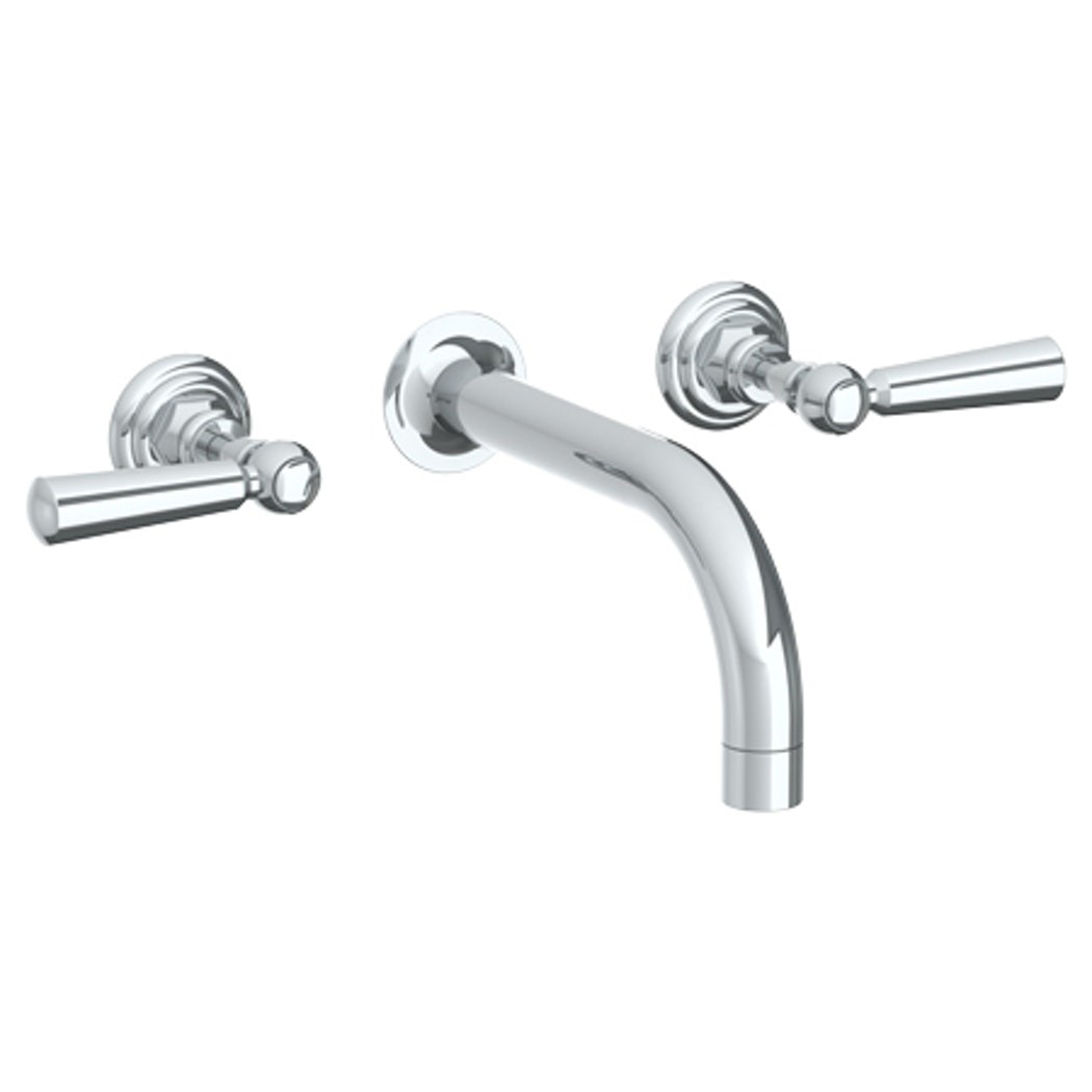 WATERMARK 34-2.2 HALEY THREE HOLES WALL MOUNT BATHROOM FAUCET WITH 7 1/2 INCH SPOUT REACH