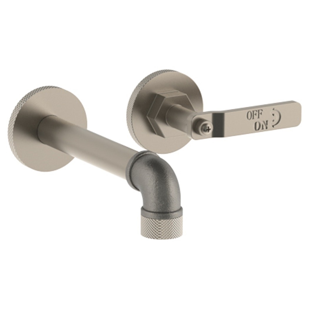WATERMARK 38-1.2-L-EV4 ELAN VITAL TWO HOLES WALL MOUNT BATHROOM FAUCET WITH 6 1/2 INCH SPOUT REACH
