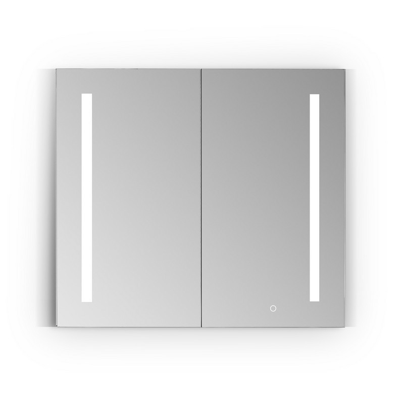 ALTAIR 758036-LED-MC CATOLA 36 INCH RECTANGLE FRAMELESS SURFACE-MOUNT OR RECESSED LED LIGHTED BATHROOM MEDICINE CABINET