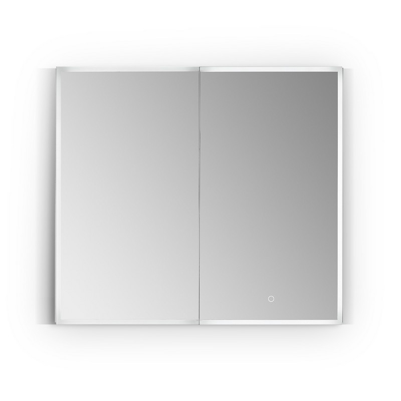 ALTAIR 759036-LED-MC CARSOLI 36 INCH RECTANGLE FRAMELESS SURFACE-MOUNT OR RECESSED LED LIGHTED BATHROOM MEDICINE CABINET