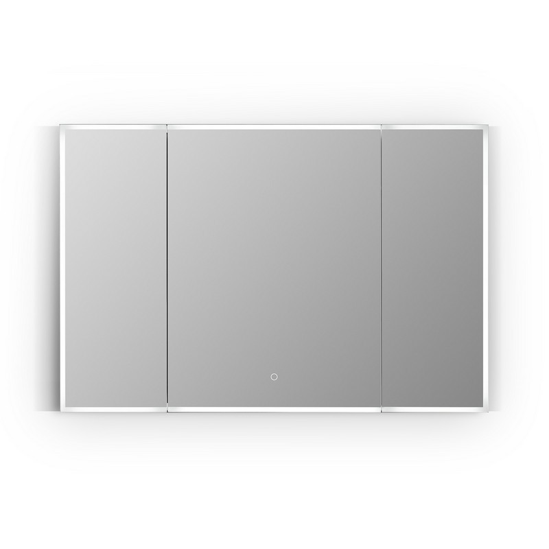 ALTAIR 759048-LED-MC CARSOLI 48 INCH RECTANGLE FRAMELESS SURFACE-MOUNT OR RECESSED LED LIGHTED BATHROOM MEDICINE CABINET