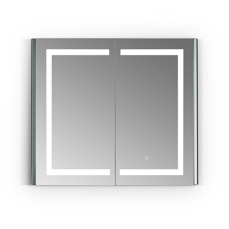 ALTAIR 760036-LED-MC BOJANO 36 INCH RECTANGLE FRAMELESS SURFACE-MOUNT OR RECESSED LED LIGHTED BATHROOM MEDICINE CABINET