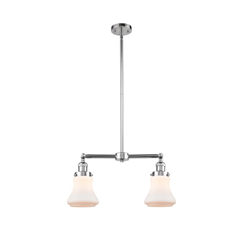 INNOVATIONS LIGHTING 209-G191 FRANKLIN RESTORATION BELLMONT 21 INCH TWO LIGHT CEILING MOUNT MATTE WHITE ISLAND LIGHT