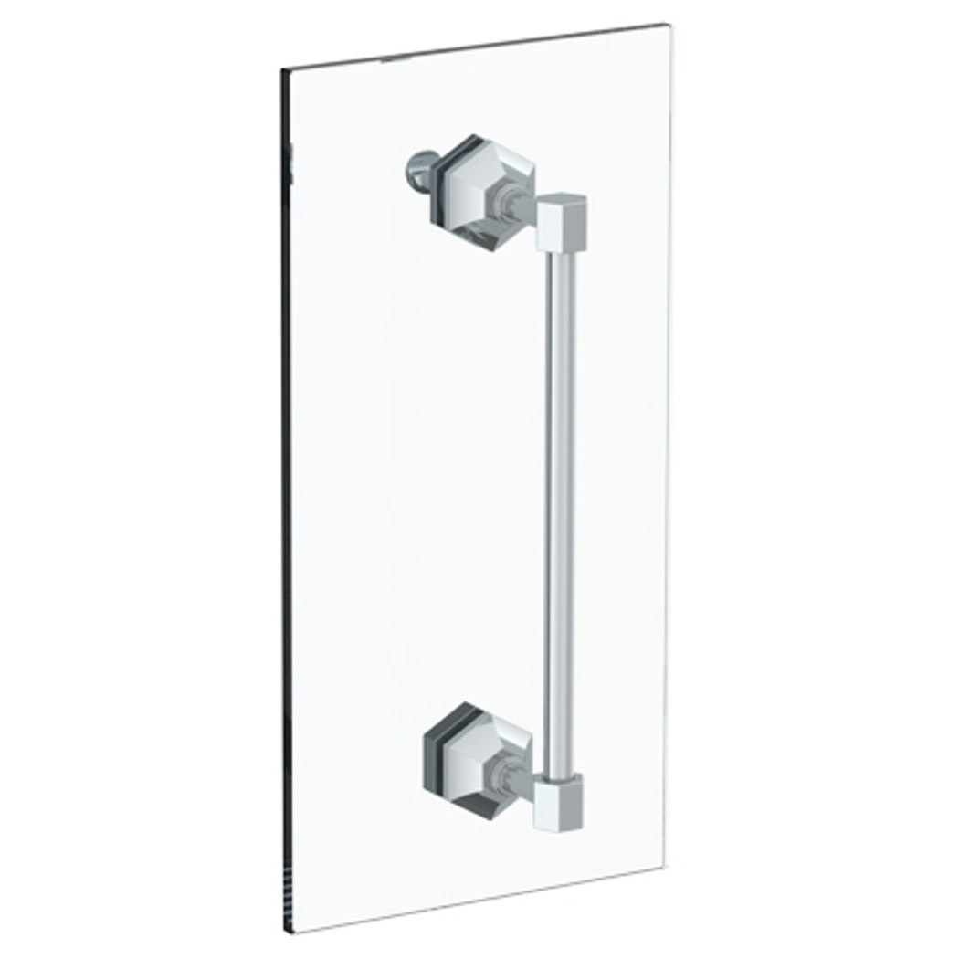 WATERMARK 314-0.1-12SDP BEVERLY 12 INCH GLASS MOUNT SHOWER DOOR PULL WITH KNOB AND HOOK