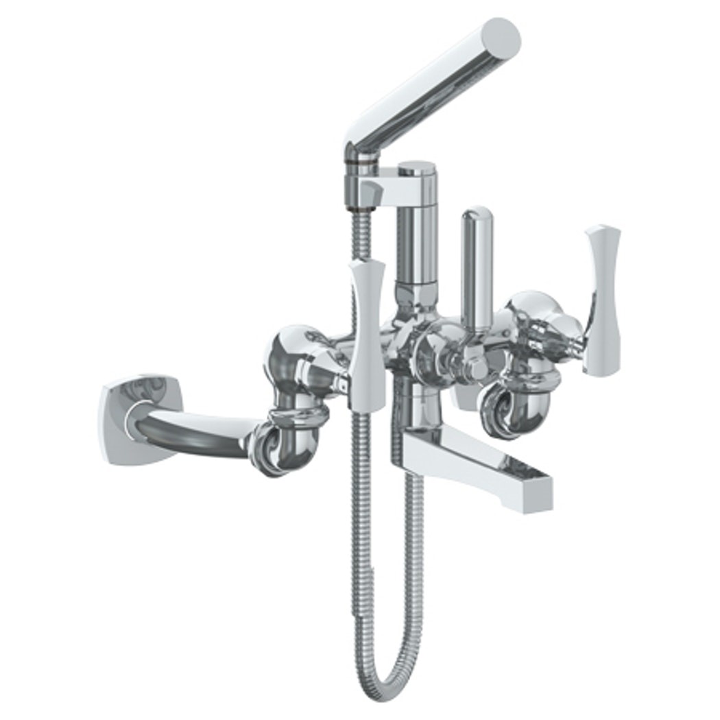 WATERMARK 125-5.2 CHELSEA 12 1/4 INCH TWO HOLES WALL MOUNT EXPOSED TUB FILLER WITH HAND SHOWER