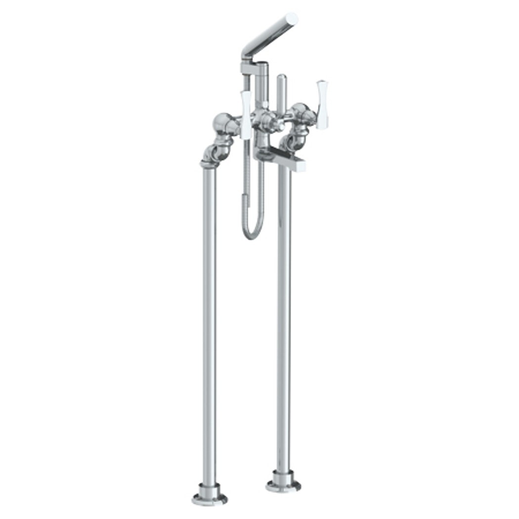 WATERMARK 125-8.3 CHELSEA 41 1/2 INCH TWO HOLES FLOOR MOUNT TUB FILLER WITH HAND SHOWER