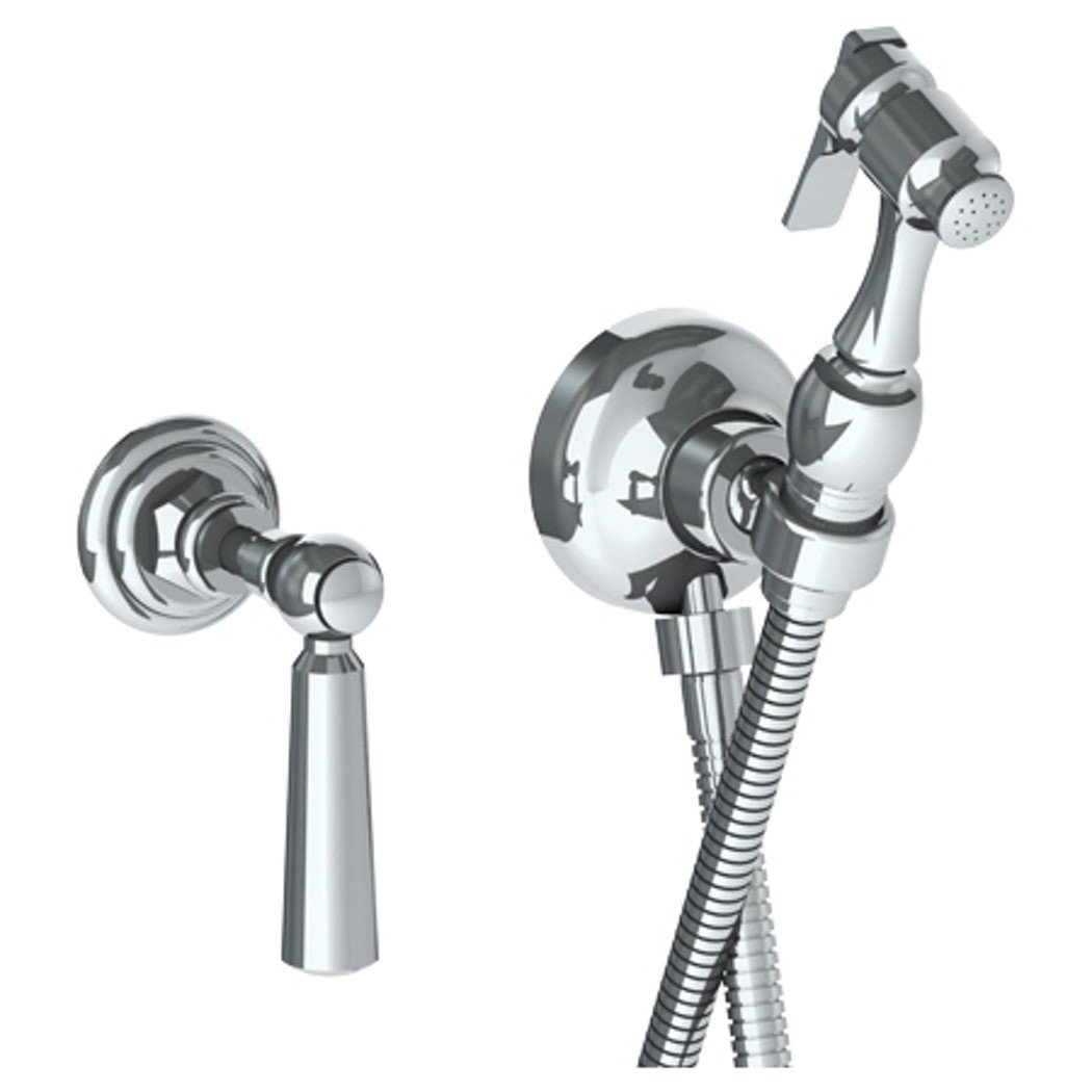 WATERMARK 206-4.4 PARIS 2 7/8 INCH WALL MOUNT BIDET SPRAY SET AND PROGRESSIVE MIXER WITH 49 INCH HOSE