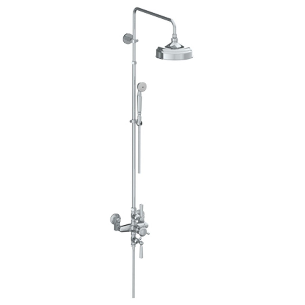 WATERMARK 206-EX8500 PARIS 55 3/4 INCH WALL MOUNT EXPOSED THERMOSTATIC SHOWER WITH HAND SHOWER SET
