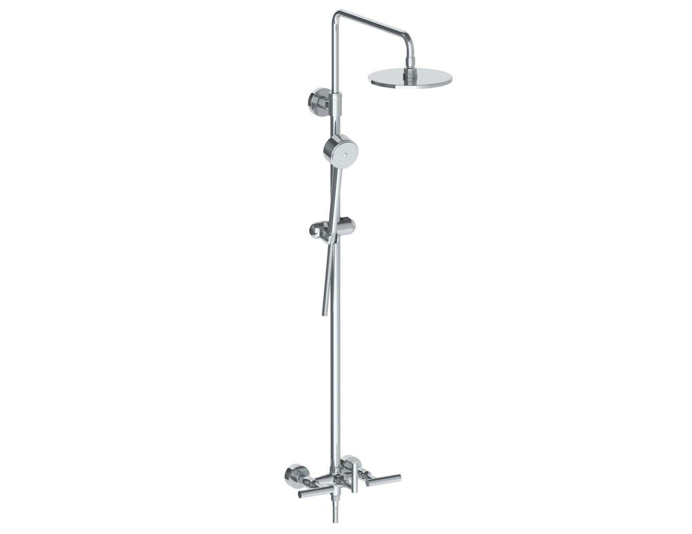 WATERMARK 25-6.1HS URBANE 56 1/8 INCH WALL MOUNT EXPOSED THERMOSTATIC SHOWER WITH HAND SHOWER SET