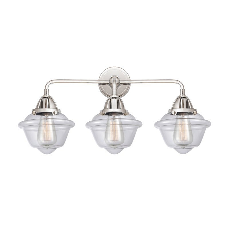 INNOVATIONS LIGHTING 288-3W-G532 OXFORD NOUVEAU 2 25 1/2 INCH 3 LIGHT WALL MOUNT BATH VANITY LIGHT