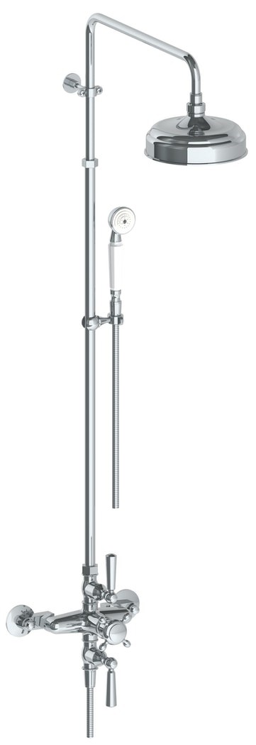WATERMARK 321-EX8500 STRATFORD 55 3/4 INCH WALL MOUNT EXPOSED THERMOSTATIC SHOWER WITH HAND SHOWER SET
