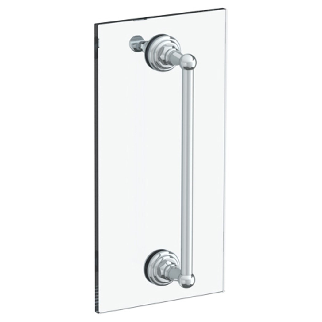 WATERMARK 322-0.1-12SDP ROCHESTER AND STRATFORD 12 INCH GLASS MOUNT SHOWER DOOR PULL WITH KNOB AND HOOK