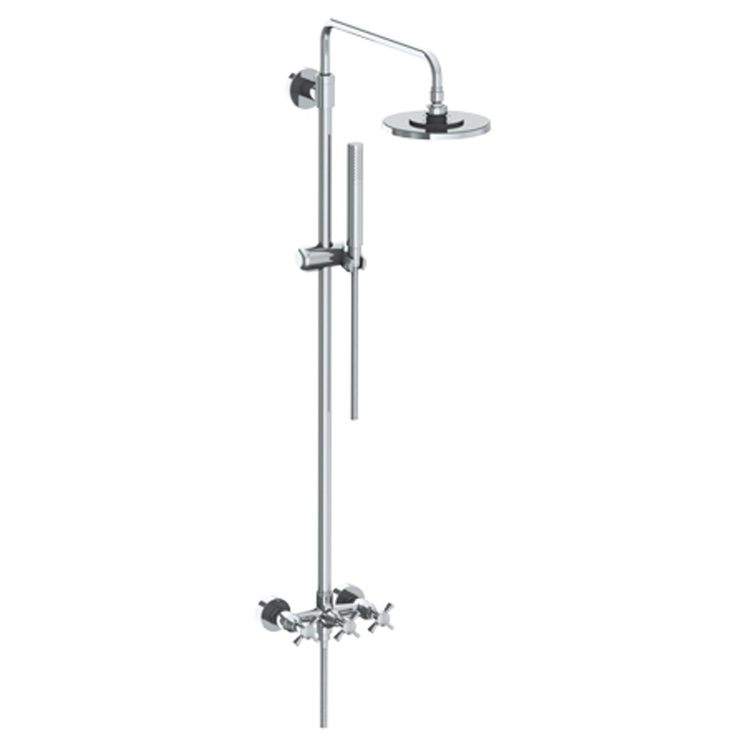 WATERMARK 34-6.1HS HALEY 53 5/8 INCH WALL MOUNT EXPOSED SHOWER WITH HAND SHOWER SET