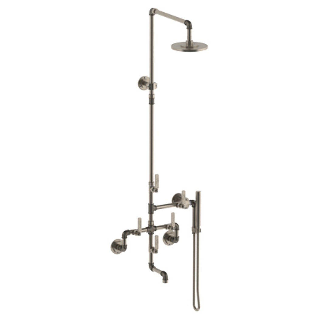 WATERMARK 38-3.91-EV4 ELAN VITAL WALL MOUNT EXPOSED TUB AND SHOWER SET WITH HAND SHOWER