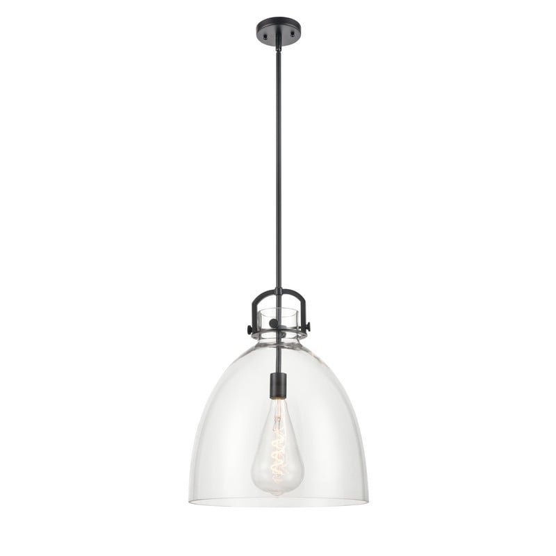 INNOVATIONS LIGHTING 412-1S-16CL-BB-125 NEWTON BELL NEWTON 16 INCH 1 LIGHT CEILING MOUNT PENDANT