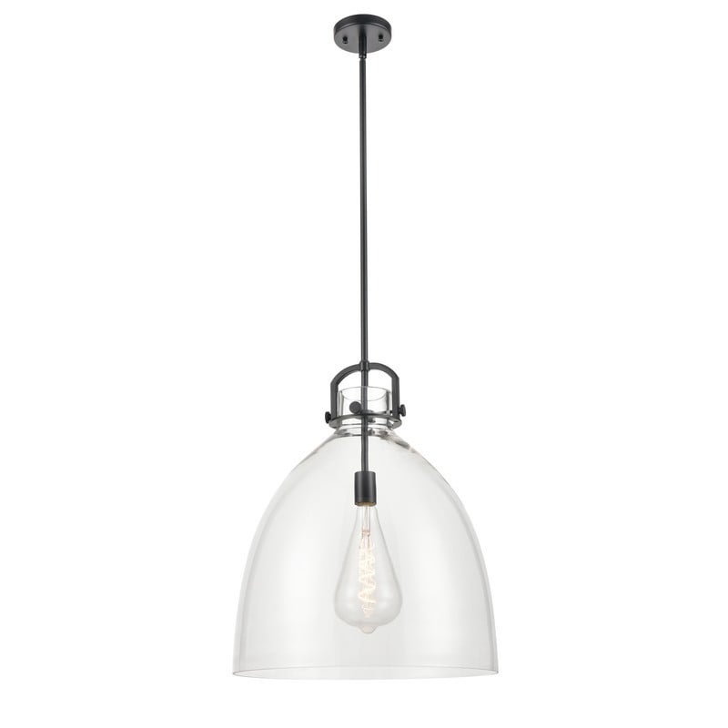 INNOVATIONS LIGHTING 412-1S-18CL-BB-125 NEWTON BELL NEWTON 18 INCH 1 LIGHT CEILING MOUNT PENDANT