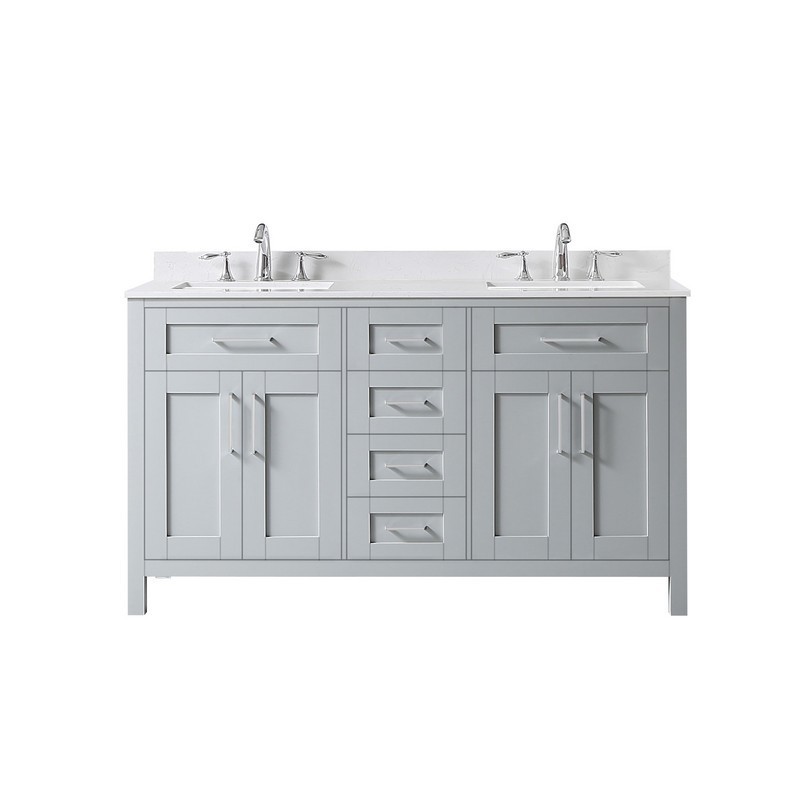 Yves Cultured Marble Countertop, Ove Decors Tahoe 60 In Bathroom Vanity With Mirror