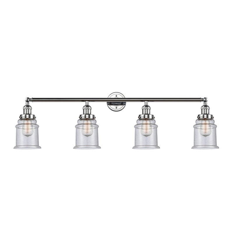 INNOVATIONS LIGHTING 215-G184 CANTON FRANKLIN RESTORATION 42 INCH 4 LIGHT WALL MOUNT BATH VANITY LIGHT