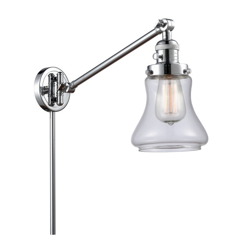 INNOVATIONS LIGHTING 237-G192 FRANKLIN RESTORATION BELLMONT 8 INCH ONE LIGHT UP OR DOWN CLEAR GLASS SWING ARM LIGHT