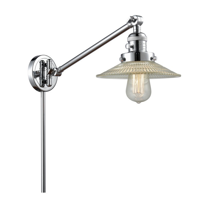 INNOVATIONS LIGHTING 237-G2 FRANKLIN RESTORATION HALOPHANE 8 INCH ONE LIGHT UP OR DOWN CLEAR GLASS SWING ARM LIGHT
