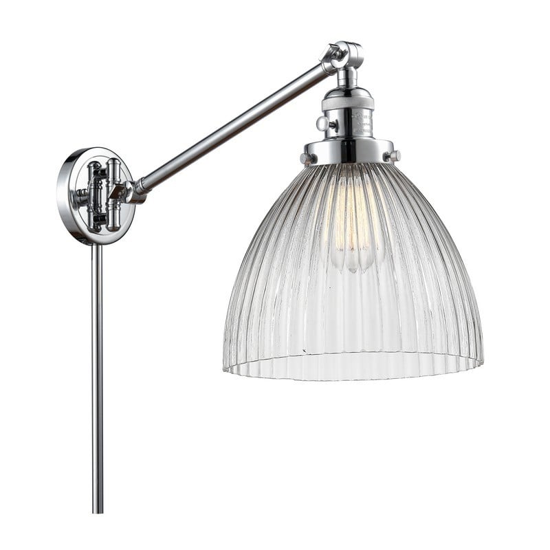 INNOVATIONS LIGHTING 237-G222 FRANKLIN RESTORATION SENECA FALLS 9 1/2 INCH ONE LIGHT CLEAR GLASS SWING ARM LIGHT