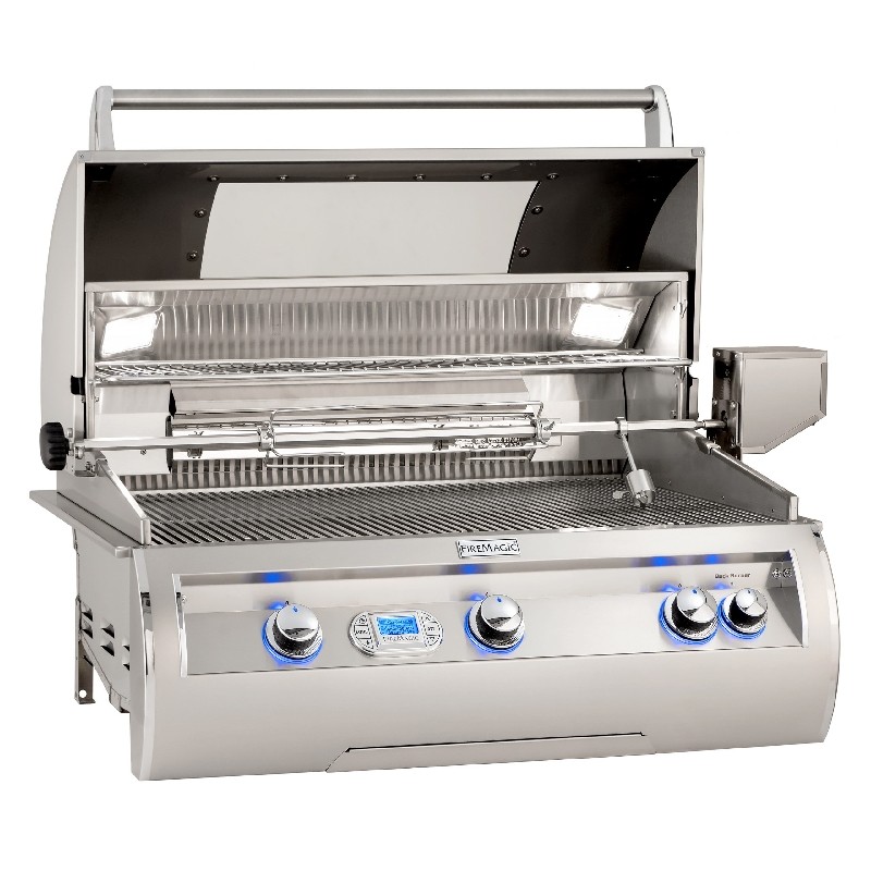 FIRE MAGIC GRILLS E790I-81-W ECHELON DIAMOND 37 INCH BUILT-IN GRILL WITH DIGITAL THERMOMETER AND VIEW WINDOW
