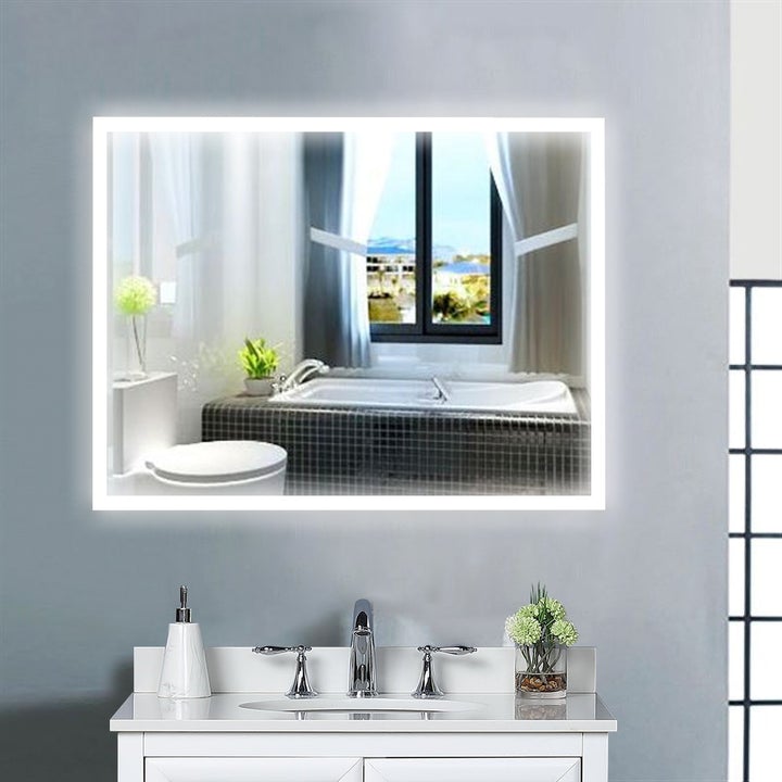 VANITY ART VA3D-36 36 INCH WALL MOUNTED LED BATHROOM MIRROR WITH TOUCH SENSOR