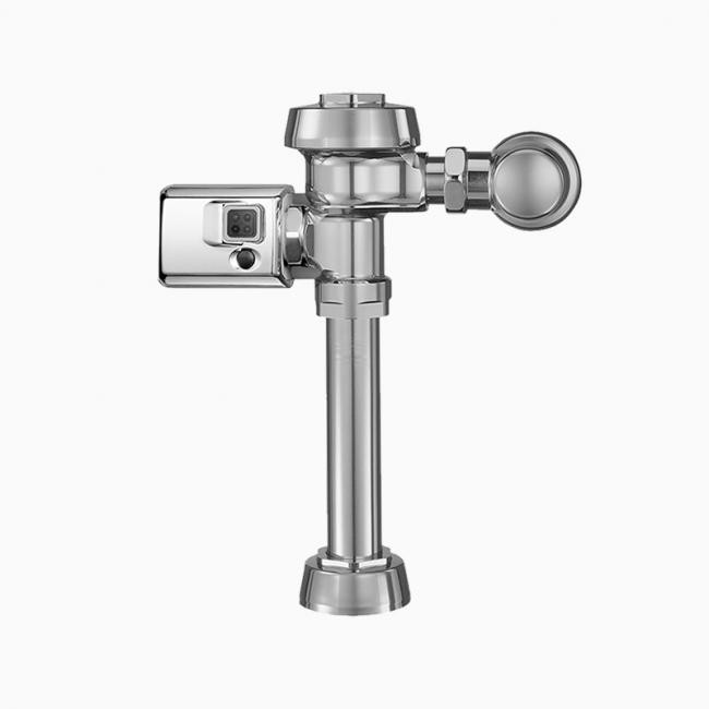 SLOAN 3010060 ROYAL 111 SMO M TP 1.6 GPF TOP SPUD SINGLE FLUSH BATTERY EXPOSED SENSOR WATER CLOSET FLUSHOMETER WITH ELECTRICAL OVERRIDE AND TRAP PRIMER OUTLET TUBE - POLISHED CHROME