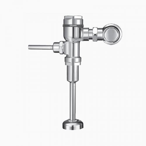SLOAN 3122627 CROWN 186-0.5 YBYC 0.5 GPF TOP SPUD SINGLE FLUSH EXPOSED MANUAL URINAL FLUSHOMETER WITH ADAPTER - POLISHED CHROME