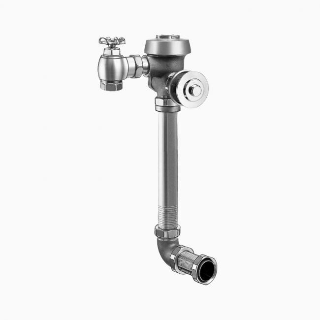 SLOAN 3918002 ROYAL 601 L/C9A 3.5 GPF REAR SPUD SINGLE FLUSH CONCEALED MANUAL WATER CLOSET FLUSHOMETER WITH LESS PUSH BUTTON - ROUGH BRASS