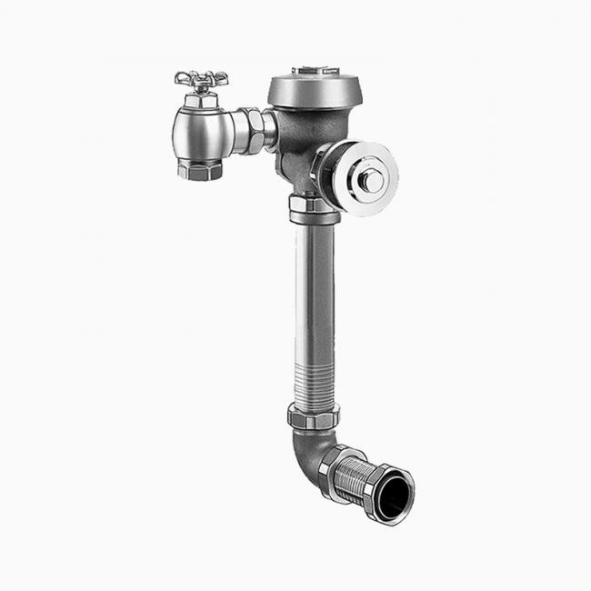 SLOAN 3918146 ROYAL 603 9 3/4 LDIM L/STOP 3.5 GPF REAR SPUD SINGLE FLUSH CONCEALED MANUAL WATER CLOSET PWT FLUSHOMETER WITH LESS CONTROL STOP - ROUGH BRASS
