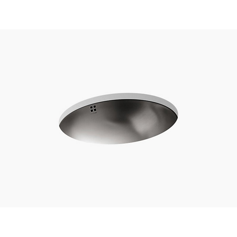 KOHLER K-2609-SU-NA BACHATA 19-7/8 INCH DROP-IN/UNDERMOUNT BATHROOM SINK WITH LUSTER FINISH AND OVERFLOW
