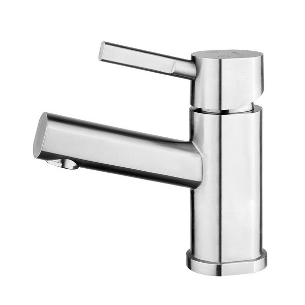 WHITEHAUS WHS0311-SB-BSS WATERHAUS SINGLE HOLE SOLID STAINLESS STEEL LAVATORY FAUCET