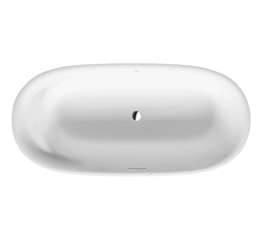DURAVIT 700330000000090 CAPE COD 73 X 34-7/8 INCH FREESTANDING WHITE OVAL BASE TUB WITH SUPPORT FRAME AND BACKREST SLOPE