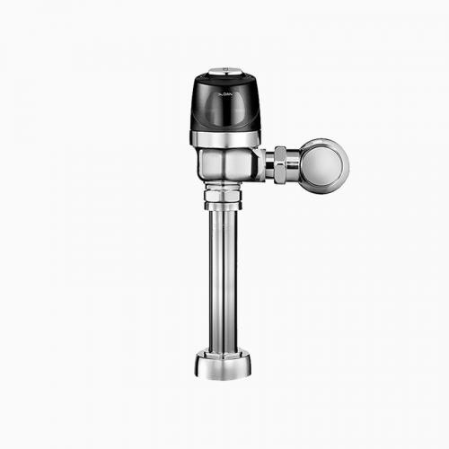 SLOAN 3790020 8111 DFB TP 1.6 GPF TOP SPUD SINGLE FLUSH ELECTRICAL OVERRIDE EXPOSED SENSOR WATER CLOSET FLUSHOMETER WITH DUAL-FILTERED FIXED BYPASS DIAPHRAGM AND TRAP PRIMER OUTLET TUBE - POLISHED CHROME