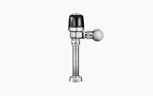 SLOAN 3790078 8111-1.28 L/LOGO 1.28 GPF TOP SPUD SINGLE FLUSH ELECTRICAL OVERRIDE EXPOSED SENSOR WATER CLOSET FLUSHOMETER WITH DUAL-FILTERED FIXED BYPASS DIAPHRAGM AND LESS LOGO - POLISHED CHROME