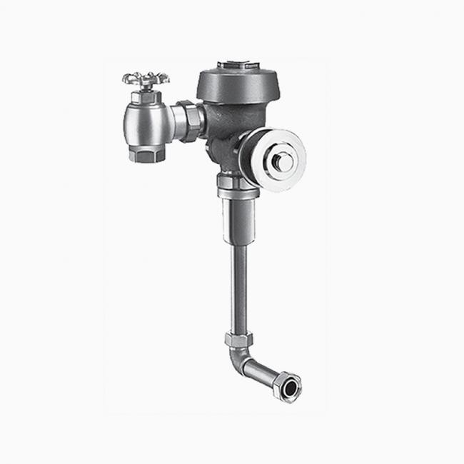 SLOAN 3915000 ROYAL 613 11 3/4 LDIM L3 3.5 GPF TOP SPUD SINGLE FLUSH CONCEALED MANUAL URINAL PWT FLUSHOMETER WITH 3 INCH METAL OSCILLATING PUSH BUTTON - ROUGH BRASS