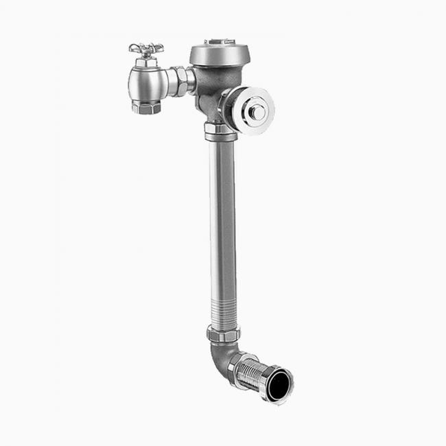 SLOAN 3011603 ROYAL 152-1.6 L/C9A AND F100 1.6 GPF REAR SPUD SINGLE FLUSH CONCEALED MANUAL WATER CLOSET FLUSHOMETER WITH LESS PUSH BUTTON AND OUTLET TUBE - ROUGH BRASS