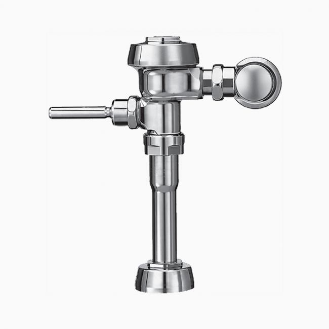 SLOAN 3912401 ROYAL 180 C H 3.5 GPF TOP SPUD SINGLE FLUSH EXPOSED MANUAL URINAL FLUSHOMETER WITH LEFT OF VALVE INLET AND FRONT OF VALVE HANDLE - POLISHED CHROME
