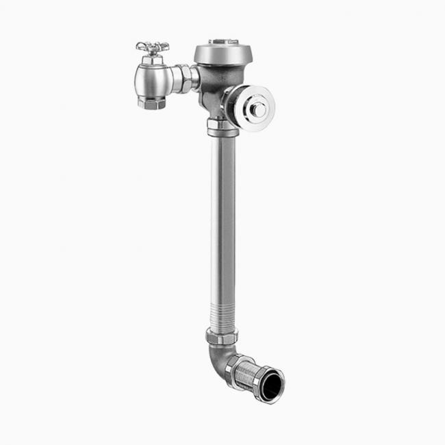 SLOAN 3016403 ROYAL 681 11 3/4 LDIM E ADJ GJ 3.5 GPF TOP SPUD SINGLE FLUSH CONCEALED MANUAL WATER CLOSET FLUSHOMETER WITH ADJUSTABLE GROUND JOINT AND 1 INCH STRAIGHT CONTROL STOP - ROUGH BRASS