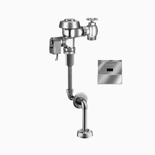 SLOAN 3453261 ROYAL 197-1 2-10 3/4 LDIM ESS TMO 1.0 GPF TOP SPUD SINGLE FLUSH CONCEALED SENSOR HARDWIRED URINAL FLUSHOMETER WITH TRUE MECHANICAL OVERRIDE - ROUGH BRASS