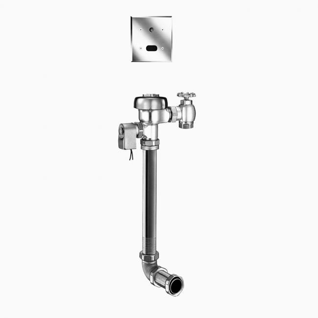 SLOAN 3771611 152-1.28 2-10 3/4 LDIM DFB ESS TMO 1.28 GPF REAR SPUD SINGLE FLUSH CONCEALED SENSOR HARDWIRED WATER CLOSET FLUSHOMETER WITH TRUE MECHANICAL OVERRIDE AND DUAL-FILTERED FIXED BYPASS DIAPHRAGM - ROUGH BRASS