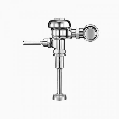 SLOAN 3782632 186-1 H 1.0 GPF TOP SPUD SINGLE FLUSH EXPOSED MANUAL URINAL FLUSHOMETER WITH FRONT OF VALVE AND HANDLE AND 2 INCH OFFSET - POLISHED CHROME