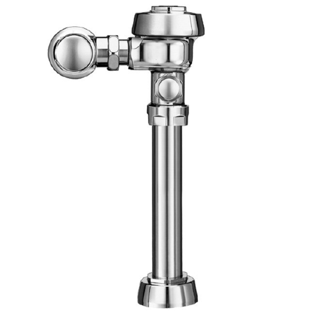 SLOAN 3910028 ROYAL 111 C H 1.6 GPF TOP SPUD SINGLE FLUSH EXPOSED MANUAL WATER CLOSET FLUSHOMETER WITH FRONT OF VALVE HANDLE AND LEFT OF VALVE INLET - POLISHED CHROME