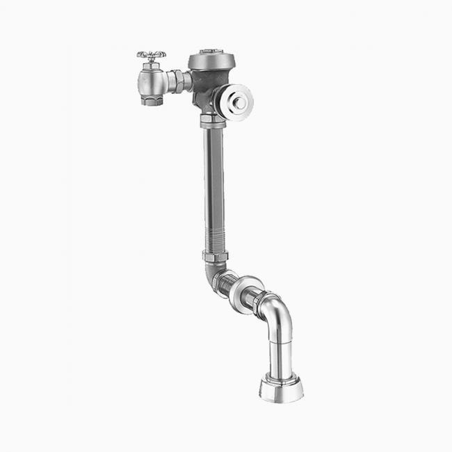 SLOAN 3911320 ROYAL 153-1.6 10 3/4 LDIM L3 WB 1.6 GPF TOP SPUD SINGLE FLUSH CONCEALED MANUAL WATER CLOSET FLUSHOMETER WITH 3 INCH METAL OSCILLATING PUSH BUTTON - ROUGH BRASS