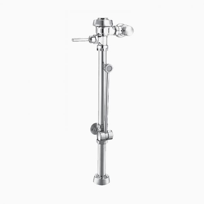 SLOAN 3019626 ROYAL BPW 1100-3.5-H 3.5 GPF TOP SPUD SINGLE FLUSH EXPOSED MANUAL WATER CLOSET BEDPAN WASHER FLUSHOMETER WITH FRONT OF VALVE HANDLE - POLISHED CHROME