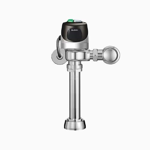 SLOAN 3370423 ECOS 111-1.6/1.1 PVDSF HW 1.6 OR 1.1 GPF TOP SPUD DUAL FLUSH EXPOSED SENSOR HARDWIRED WATER CLOSET FLUSHOMETER - BRUSHED STAINLESS
