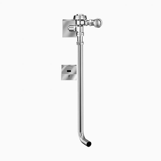 SLOAN 3450815 ROYAL 137-1.6 ESS 1.6 GPF TOP SPUD SINGLE FLUSH EXPOSED SENSOR HARDWIRED WATER CLOSET SQUAT TOILET FLUSHOMETER WITH ELECTRICAL OVERRIDE - POLISHED CHROME
