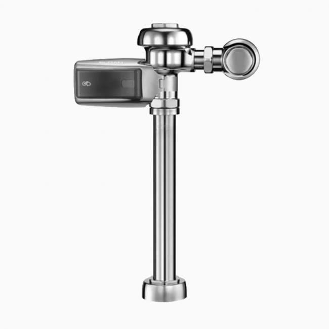 SLOAN 3770315 115 DFB SMOOTH 3.5 GPF TOP SPUD SINGLE FLUSH EXPOSED SENSOR HARDWIRED WATER CLOSET FLUSHOMETER WITH DUAL-FILTERED FIXED BYPASS DIAPHRAGM - POLISHED CHROME